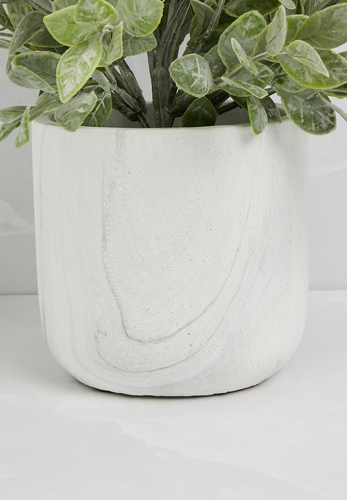 Sixth Floor - Tea Leaf Artificial Plant Marbel Pot