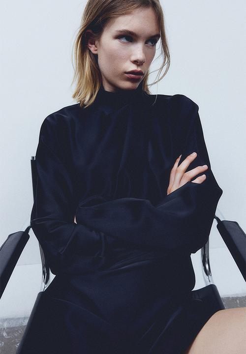 H&M - Draped dress - black