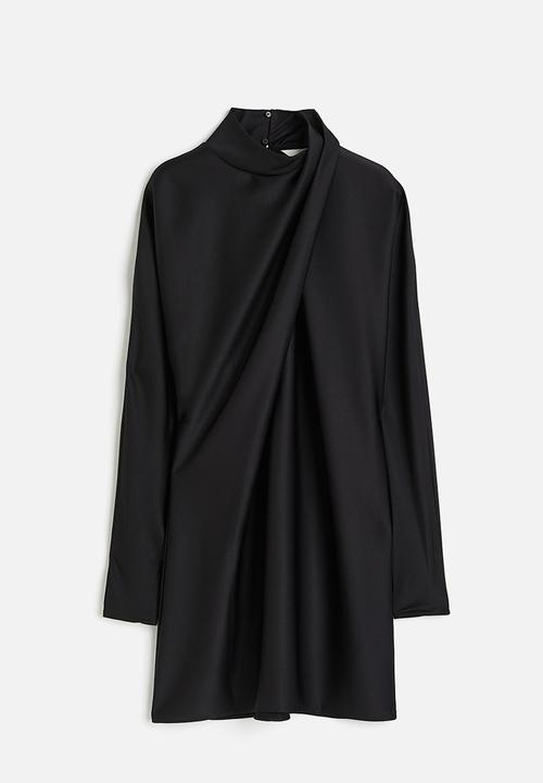 H&M - Draped dress - black