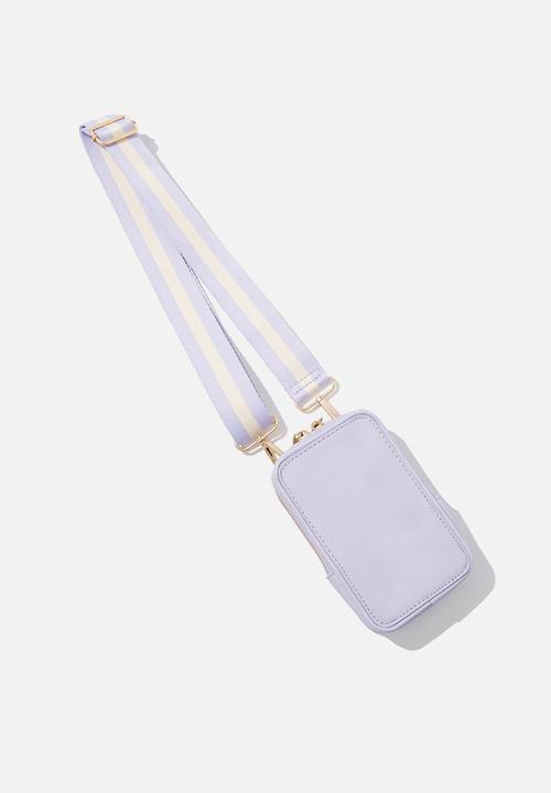 Typo - Phone crossbody pouch - soft lilac