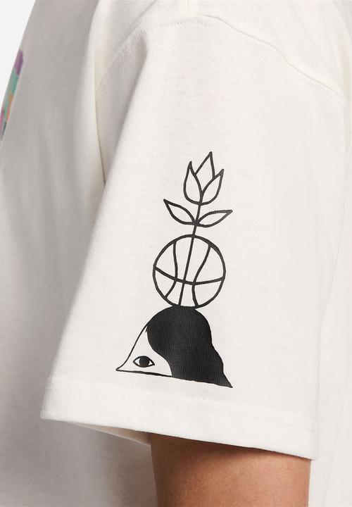 Nike - NSW OC Art Dept Sail tee - sail/emerald rise