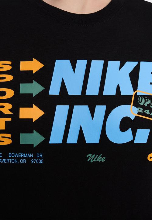 Nike -  Dri-FIT Fitness  3mo slub gfx t-shirt - black