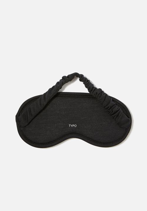 Typo - Off the grid eyemask - gingham/black
