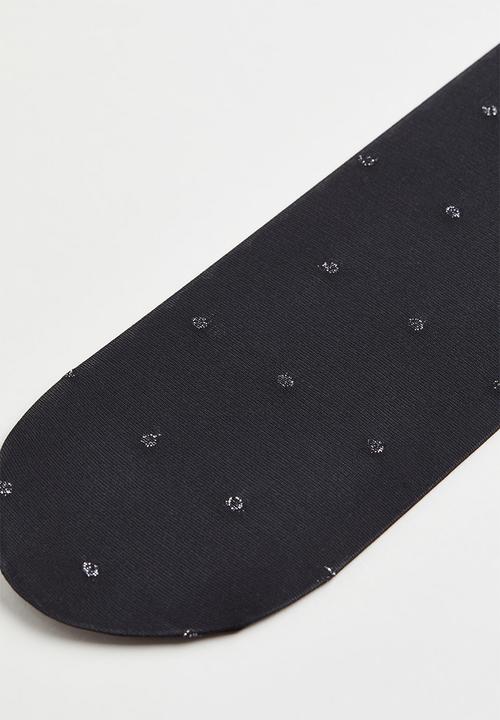 H&M - 20 Denier tights - black patterned