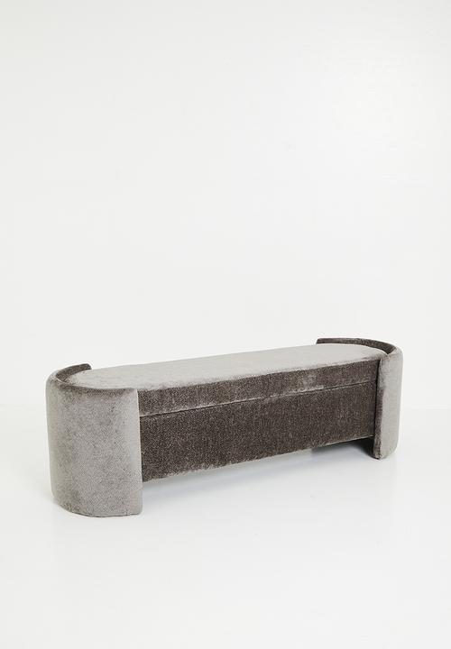 Sixth Floor - Avery storage ottoman - grey
