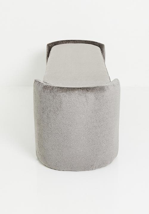 Sixth Floor - Avery storage ottoman - grey