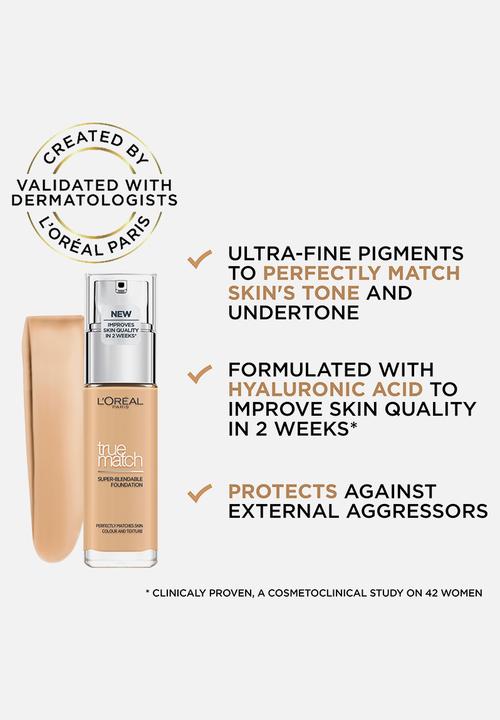 L'Oreal Paris - True Match Liquid Foundation - 3N Cream Beige