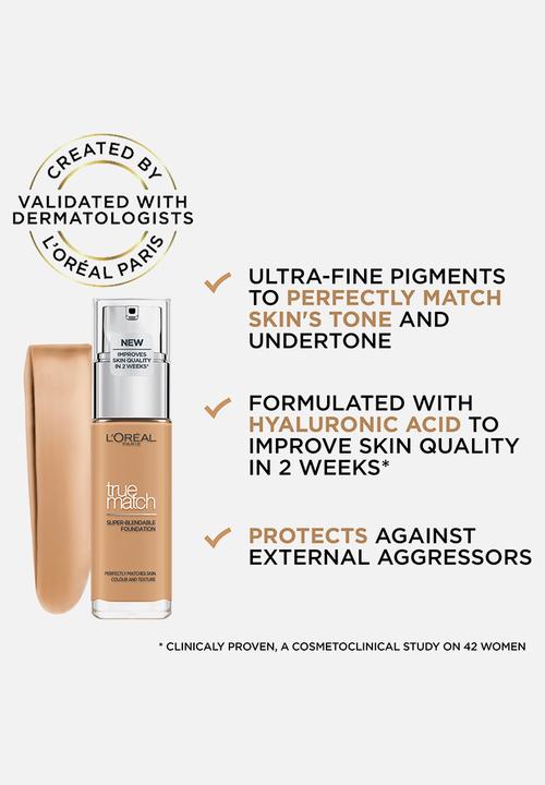 L'Oreal Paris - True Match Liquid Foundation - 6N Honey