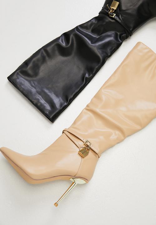 Plum - Colda knee length boot - neutral