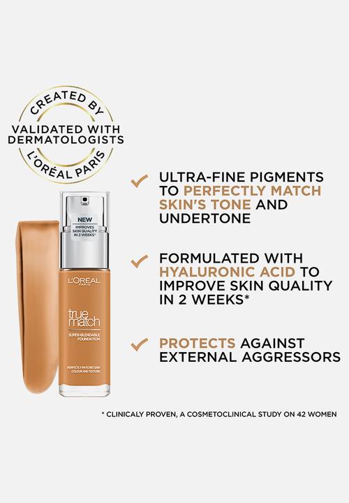 L'Oreal Paris - True Match Liquid Foundation - 7.5W Golden Chestnut