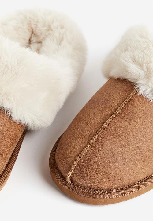 H&M - Warm-lined slippers - brown