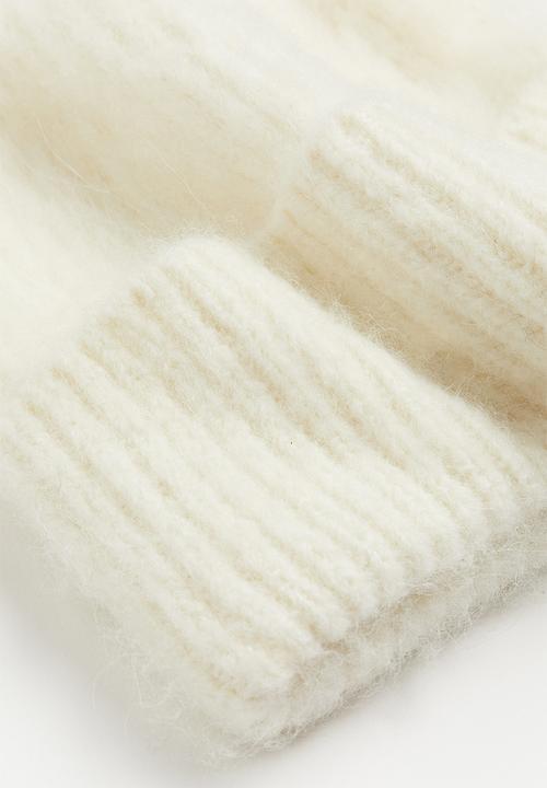 H&M - Rib-knit hat - white