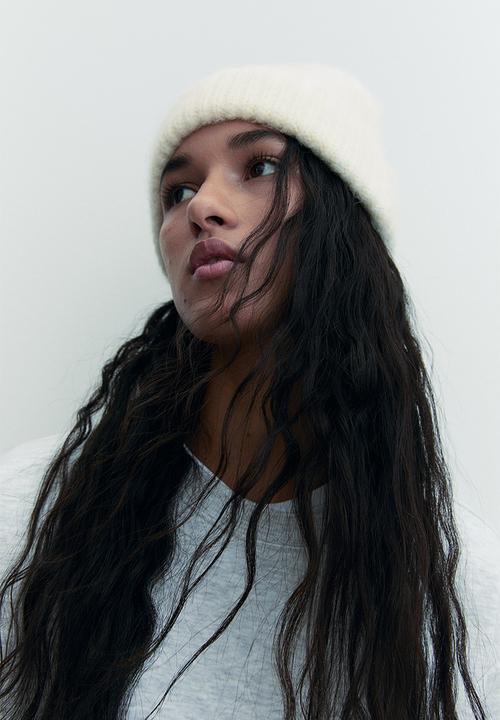 H&M - Rib-knit hat - white