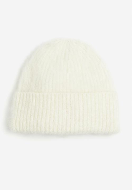 H&M - Rib-knit hat - white