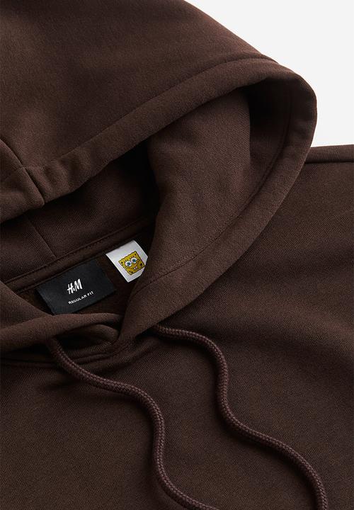 H&M - Regular fit hoodie - brown/spongebob