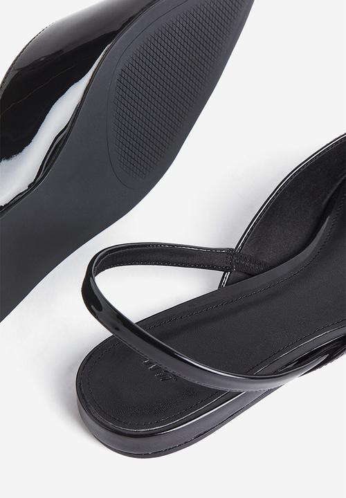 H&M - Patent slingbacks - black