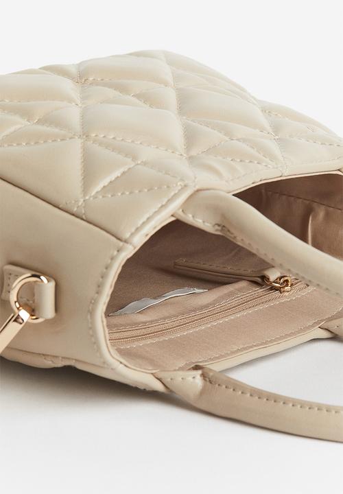 H&M - Quilted crossbody bag - beige