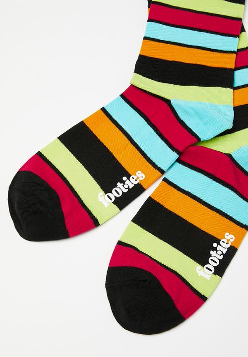 Foot-ies - Super Stripe Organic Cotton Sock - multi