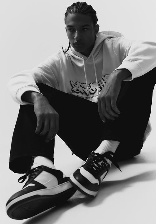 H&M - Regular fit hoodie - cream/breathe