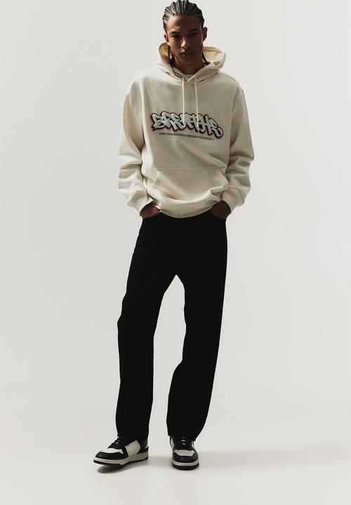 H&M - Regular fit hoodie - cream/breathe