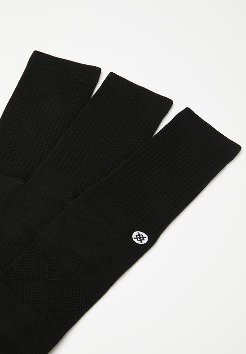 Stance Socks - Icon 3 pack crew - black