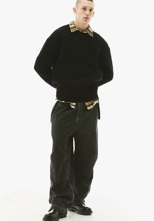 H&M - Loose fit rib-knit jumper - black