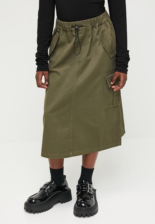 Pop Candy - Utility skirt - green
