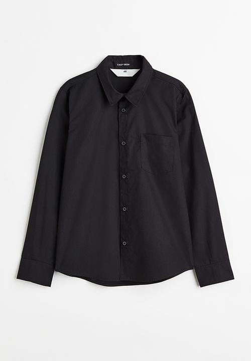 H&M - Easy-iron shirt - black