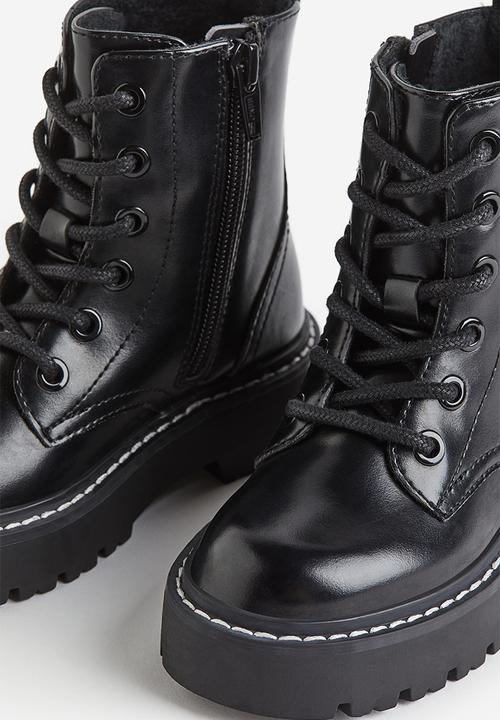 H&M - Lace-up boots - black