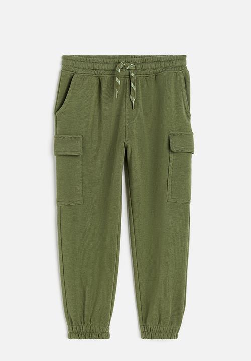 H&M - Cargo joggers - khaki green