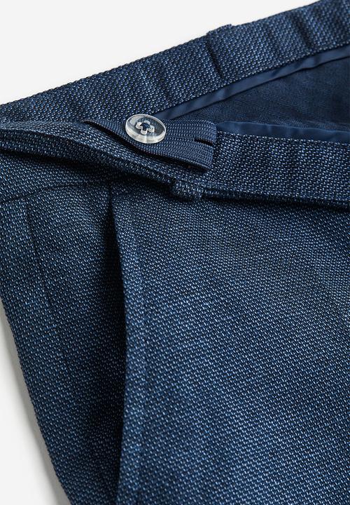H&M - Slim fit suit trousers - navy blue