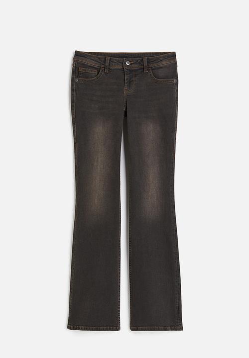 H&M - Flared low jeans - brown washed out