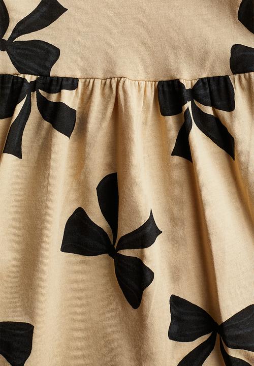 H&M - Patterned jersey dress - beige