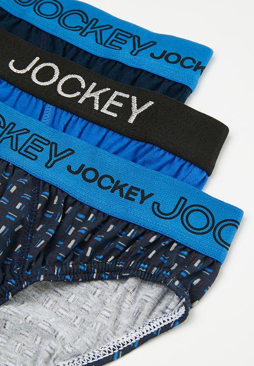 Jockey - 3 Pack fancy boys jockey brief - multi