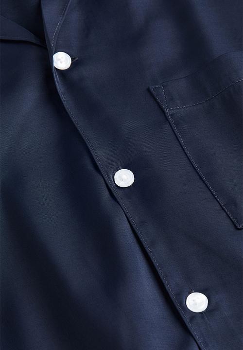 H&M - Satin pyjamas - navy blue