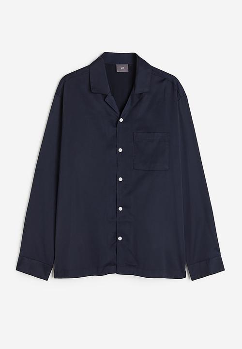 H&M - Satin pyjamas - navy blue