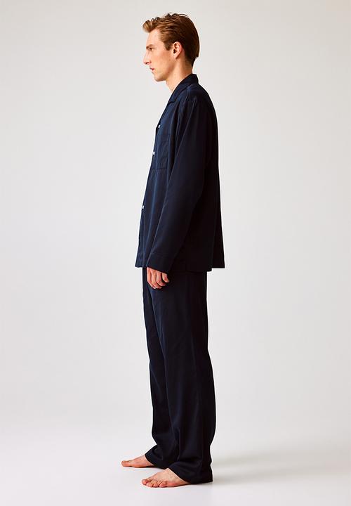 H&M - Satin pyjamas - navy blue