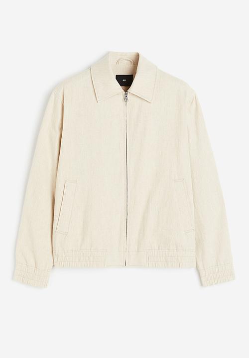 H&M - Regular fit linen-blend jacket - beige