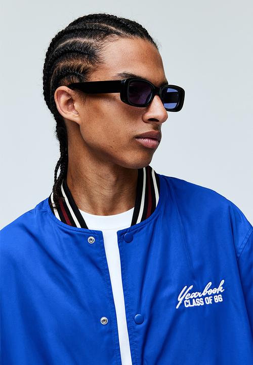 H&M - Regular fit satin baseball jacket - blue, multi