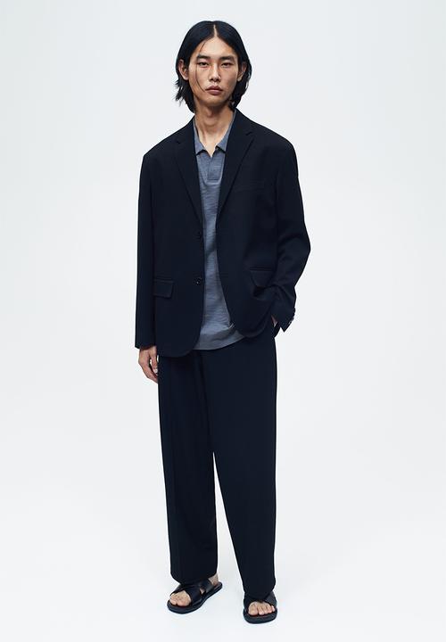 H&M - Relaxed fit polo shirt - steel blue