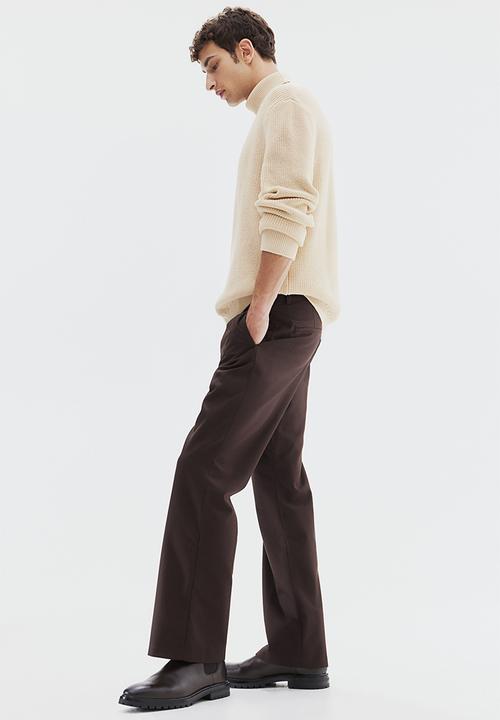 H&M - Regular fit polo-neck jumper - light beige