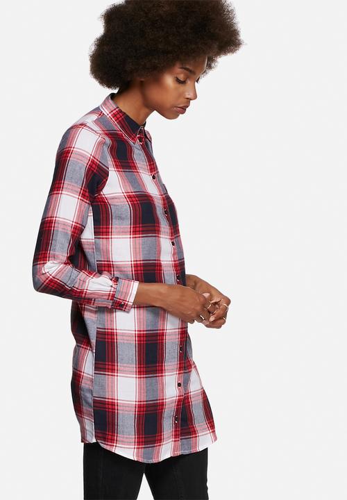 Jacqueline de Yong - Jewel Long Check Shirt