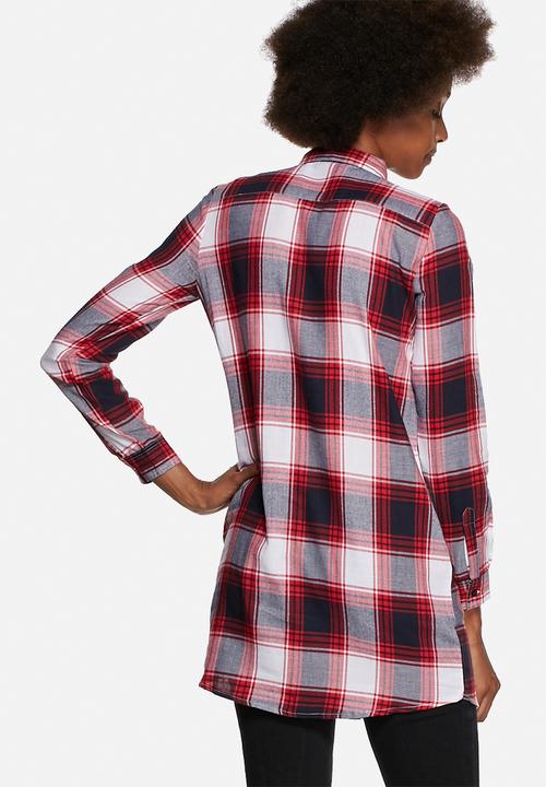 Jacqueline de Yong - Jewel Long Check Shirt