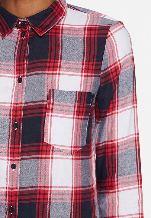 Jacqueline de Yong - Jewel Long Check Shirt