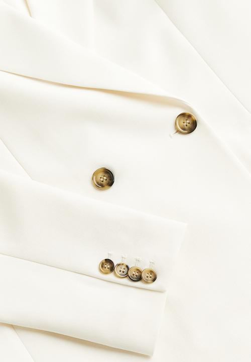 H&M - Oversized double-breasted blazer - white