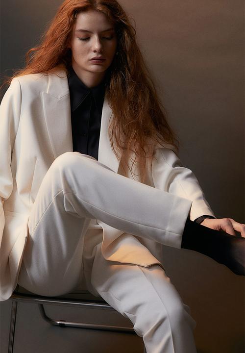 H&M - Oversized double-breasted blazer - white