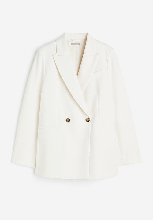 H&M - Oversized double-breasted blazer - white