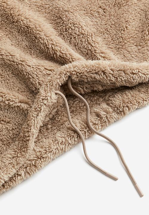 H&M - Pile hoodie - beige