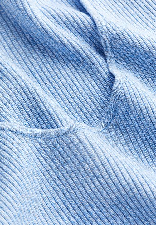 H&M - Rib-knit top - blue