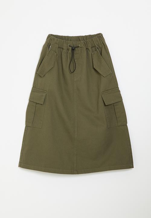 Pop Candy - Utility skirt - green